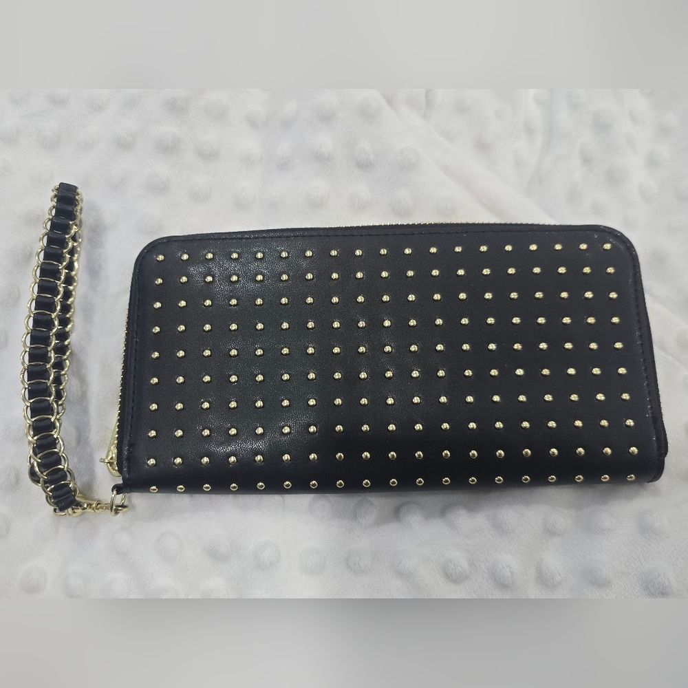 Black Studded Women's Clutch